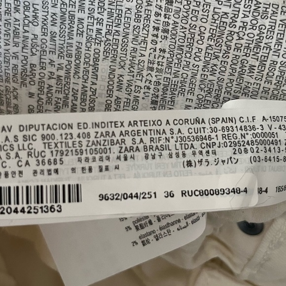 Zara White Cream Distressed Skinny Ankle High Rise Jeans - Picture 7 of 7